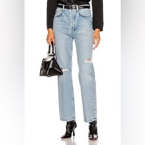 Agolde 90s Mid Rise Loose Fit Jeans in Captured
